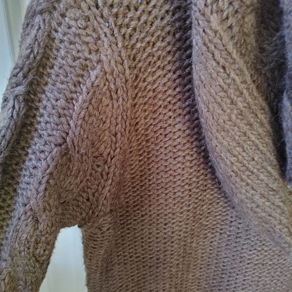 Carol Rose Brown Knit Sweater ~ Size L - Picture 7 of 13